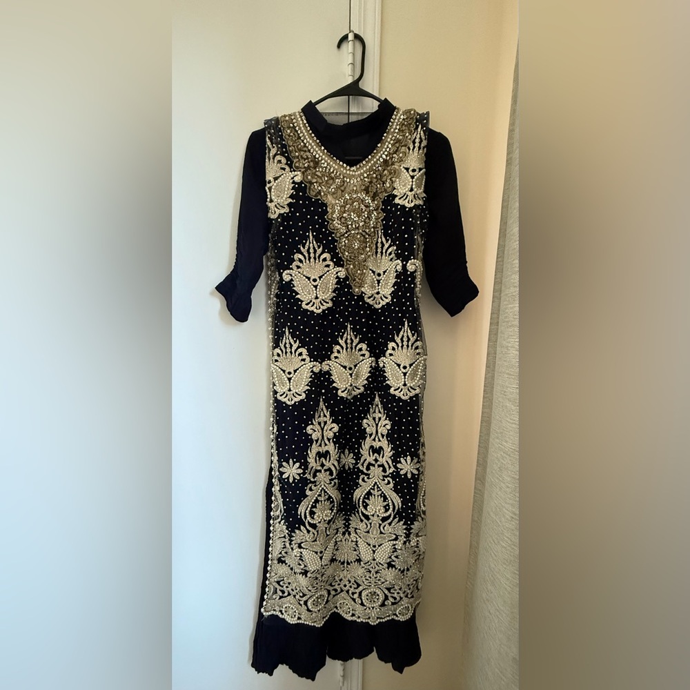 Elegant Navy Blue Dress